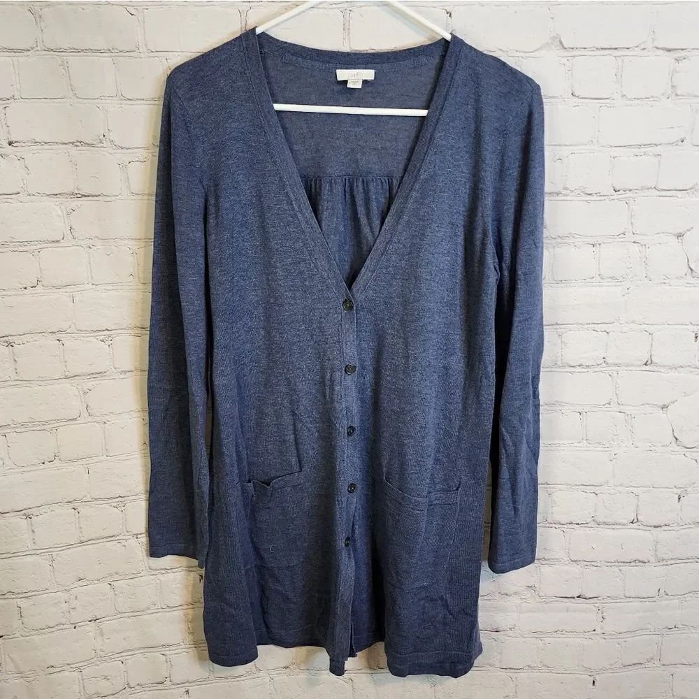 Women's J. Jill longsleeve button-down cardigan, size small petite